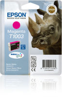 Logo Epson t1003 cartouche d encre magenta capacit standard 11.1ml 1-pack blister sans alarme c13t10034010