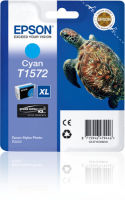 Logo Epson t1572 cartouche de encre cyan capacit standard 1-pack blister sans alarme 1641332