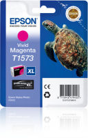 Logo Epson 5lb t1573 ink cartridge vivid magenta standard capacity 1-pack blister without alarm 1641333