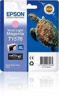 Logo Epson 5lb t1576 ink cartridge vivid light magenta standard capacity 1-pack blister without alarm 1641336