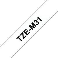 Logo Brother p-touch tze-m31 noir sur clear-matt 12mm tzem31