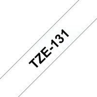 Logo Brother p-touch tze-131 noir sur clear 12mm 1661800