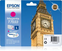 Logo Epson 1lb t7033 ink cartridge magenta standard capacity 9.6ml 800 pages 1-pack blister without alarm 1706716