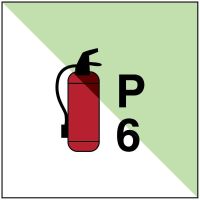 Logo Portable fire extinguisher p6  - imo w128414337