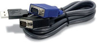 Logo Trendnet tk-cu10 - cable pour kvm usb 3m male/male