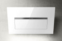 Logo Bloom-s blanc - hotte murale elica bloom-s 85 cm coloris verre blanc