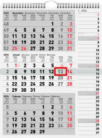 Logo Rido id calendrier mural 3 mois 'kombi planer 3', 2024 6250204
