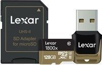 Logo Microsdxc 128gb ush-ii 1800x w/ adapter &reader[class10) u3 lsdmi128crbeu1800r