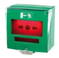 Logo Declencheur manuel vert 2 contacts capot/buzzer/led dmv2cbl