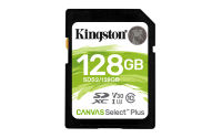Logo Kingston 128gb sdxc canvas select plus 100r c10 uhs-i u3 v30 3560899