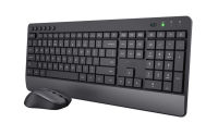 Logo Trust trezo comfort keyboard and wireless mouse set black azerty (fr) 48044969