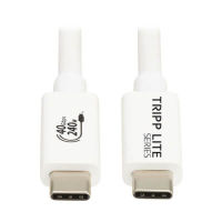 Logo C�ble vid�o usb-c 8k 60hz - pd 240w - blanc - 1m u521-1p0m-wh