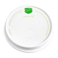 Logo Couvercles boissons chaudes en papier vegware s�rie 79 (lot de 1000) cf888