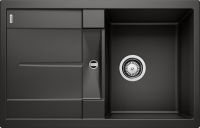 Logo Evier blanco metra - silgranit noir - 525916