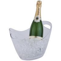 Logo Seau � vin ou champagne aps transparent 2 bouteilles cf310