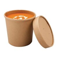 Logo Bols  soupe kraft micro-ondables recyclables colpac 350ml (lot de 500) fa369