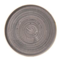 Logo Assiettes avec rebord churchill stonecast peppercorn grey 275mm (lot de 6) fj918