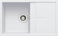 Logo Maestoso blanc alpin - evier  encastrer luisina 1 bac, 1 gouttoir coloris blanc alpin ev9101 116e