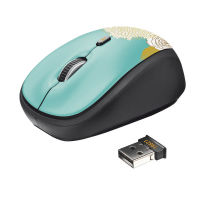 Logo Souris optique sans fil - yvi wireless mouse - flower 19521