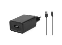 Logo Usb power adapter noir12w 5v 2.4a usb output eu mbxap-ac0007-b