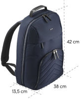 Logo Hama sac  dos pour laptop 'premium lightweight', bleu fonc 16222045