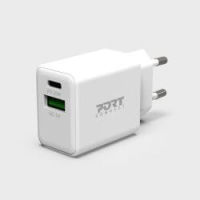 Logo Alimentation usb type c & a pd 18w wall charger p900069-eu