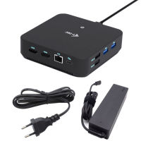 Logo I-tec usb-c ds 2 x hdmi 1x dp 1x glan 1x usb-c 3.2 3x usb-a 3.2 2x usb 2.0 1x 3.5mm audio/mic 1x 100w usb-c power delivery + cha