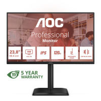 Logo Aoc 24e4u 23.8p fhd ips 120hz 4ms 300cd/m2 d-sub hdmi dp hub usb pivot 48070181
