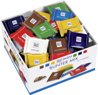 Logo Ritter sport mini tablettes chocolat 'bunter mix', 84 pi�ces 9540201