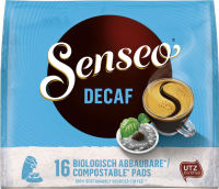 Logo Senseo dosette de caf� 'decaf' - d�caf�in�, paquet de 16 9540035