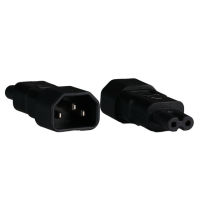 Logo Power adapter iec c14 - iec c7&comma; cold device plug - euro 8 jack eb515.2