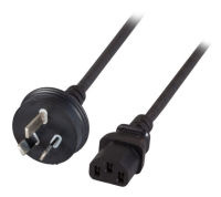 Logo Power cable australia - c13 180&oslash;&comma; black&comma; 1&period;8 m&comma; 3 x 0&period;75 mm&sup2; ek493.1,8