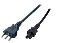 Logo Power cable italy type l - c5 180&oslash;&comma; black&comma; 1&period;8 m&comma; 3 x 0&period;75 mm&sup2; ek494.1,8