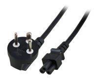 Logo Power cable denmark dpin 90&oslash; - c5 180&oslash;&comma; black&comma; 1&period;8 m&comma; 3 x 0&period;75 mm&sup2; ek540.1,8