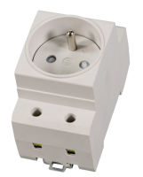 Logo Outlet 1-way fur din-rail&comma; france &lpar;ute&rpar;&comma; grey ek633.3