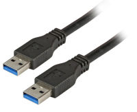 Logo Usb3&period;0 connection cable a-a&comma; m-m&comma; 3&period;0m&comma; black&comma; premium k5210sw.3