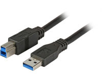 Logo Usb3&period;0 connection cable a-b&comma; m-m&comma; 5&period;0m&comma; black&comma; premium k5236.5
