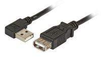 Logo Usb2&period;0 extension cable a &lpar;angled&rpar;-a&comma; m-f&comma; 3&period;0m&comma; black&comma; classic k5246sw.3