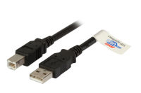 Logo Usb2&period;0 connection cable a-b&comma; m-m&comma; 1&period;8m&comma; black&comma; premium k5256sw.1,8