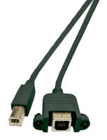 Logo Usb2&period;0 extension cable b-b&comma; m-f &lpar;panel type&rpar;&comma; 3&period;0m&comma; black&comma; classic k5293sw.3v2