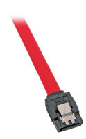 Logo Sata connection cable&comma; 2x sata 7 &lpar;w&period; clip&rpar;&comma; m-m&comma; 1&comma;0m&comma; red k5378.1