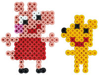 Logo Hama perles � repasser maxi + plaque � picots 'peppa pig' 58140347