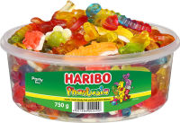 Logo Haribo bonbon g�lifi� aux fruits phantasia, bo�te ronde 750g 9540349