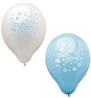 Logo Papstar ballons de baudruche 'it's a boy',assorti bleu/blanc 6419345