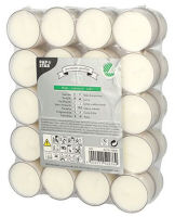 Logo Papstar bougies chauffe-plat, diam�tre: 38 mm, blanc 6488841