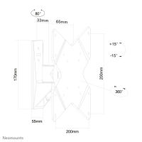 Logo Neomounts fpma-w815 support d�cran mural 10-40p - orientable 1745530