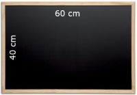 Logo Tableau ardoise � craie noir 60x40 cm - maul  8716625