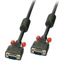 Logo Lindy vga cable m/m black 5m. 15 way male to 15 way male 2584052