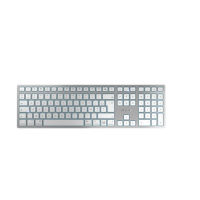 Logo Cherry kw 9100 slim for mac wireless keyboard usb & bluetooth white/silver rechargeable (fr) 46158714