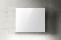 Logo Plat blanc - hotte murale elica plat 55 cm coloris verre blanc